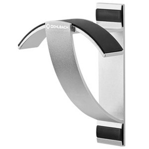 Oehlbach 35411 En Aluminium Style W1 Support Mural Pour Casque Argent