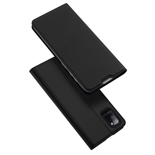 Etui en PU retourner avec porte-carte noir pour votre Samsung Galaxy A31