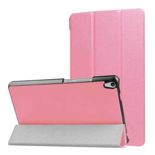 Étui de protection tri-pliée pour Lenovo Tab3 8 Plus TB-8703F - Rose