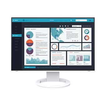 EIZO FlexScan EV2495-WT - Avec FlexStand - écran LED - 24.1" - 1920 x 1200 - IPS - 350 cd/m² - 1000:1 - 5 ms - HDMI, DisplayPort, USB-C - haut-parleurs - blanc