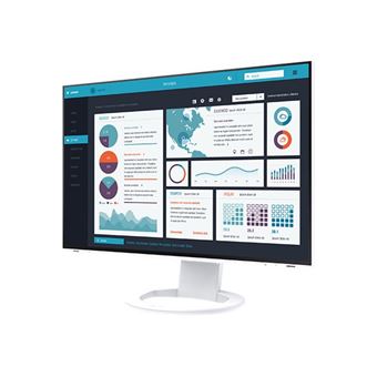EIZO FlexScan EV2495-WT - Avec FlexStand - écran LED - 24.1" - 1920 x 1200 - IPS - 350 cd/m² - 1000:1 - 5 ms - HDMI, DisplayPort, USB-C - haut-parleurs - blanc