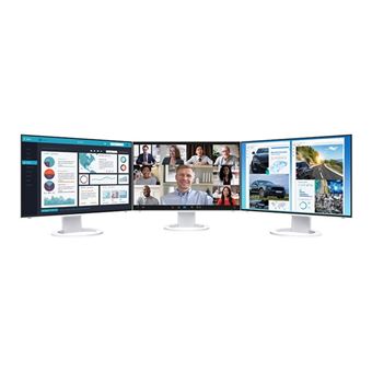 EIZO FlexScan EV2495-WT - Avec FlexStand - écran LED - 24.1" - 1920 x 1200 - IPS - 350 cd/m² - 1000:1 - 5 ms - HDMI, DisplayPort, USB-C - haut-parleurs - blanc
