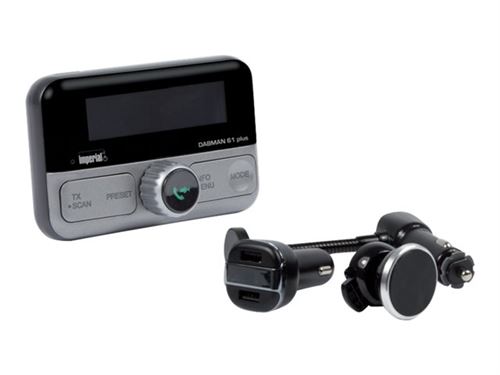 imperial DABMAN 61 plus - DAB+/Bluetooth mains libres/ émetteur FM / chargeur pour téléphone portable, autoradio