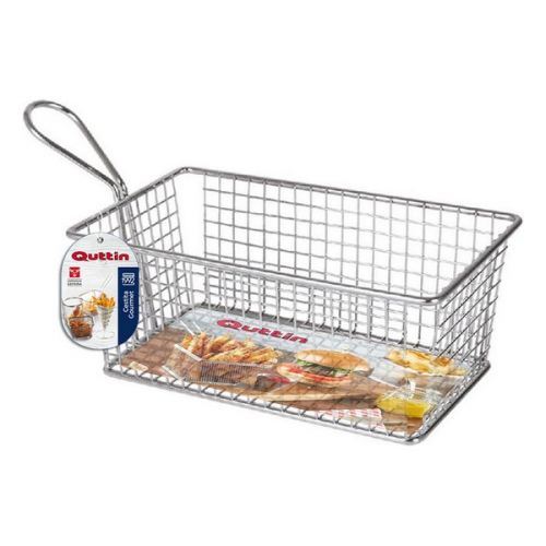 Panier de présentation apéritif Quttin Rectangulaire Acier inoxydable (20 X 12 x 8 cm)