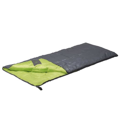 Camp Gear Slaapzak Festival 190x75 cm grijs en limoen 3605744