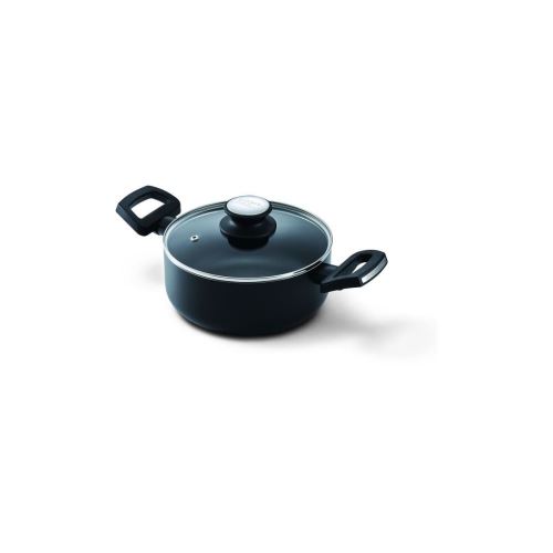 Kitchen Fun By Beka 13851204 Salsa Faitout + Couvercle 20 Cm - Tous Feux + Induction - Noir