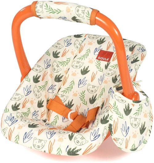 Goula jungla siège auto poupée 34 cm orange