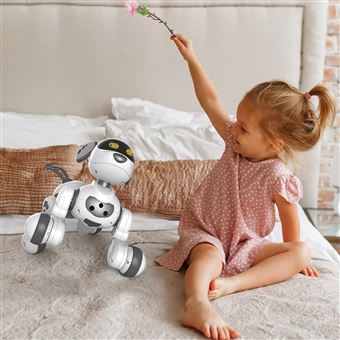 5€ sur VATOS Jouet Robot Chien Télécommandé Enfants - Interactif Chien  Robot Programmable 17 Fonctions Cadeaux Jouets pour Filles Garçons - Robot  éducatif - Achat & prix