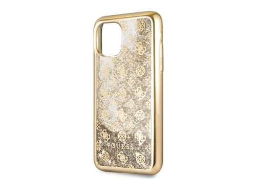 Coque pour Iphone 11 Pro Guess Glitter Peony 4G or