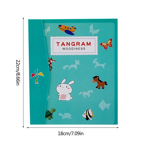 Puzzle Tangram de voyage avec 2 plaques magnétiques - Jeux de