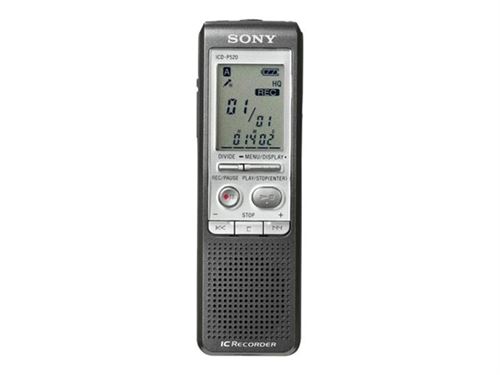 Sony Icd-P520 - Enregistreur Vocal - 250 Mw - 256 Mo