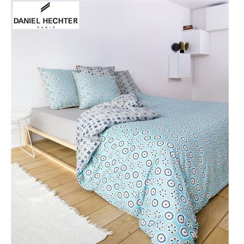 DANIEL HECHTER Parure de couette réversible MICROMOTIF 100% Satin de Coton 220x240cm