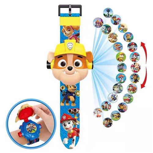 Montre 3D Projection numérique Pat patrouille Rubble cadeaux de Noël pour enfants jouets DreamWorks