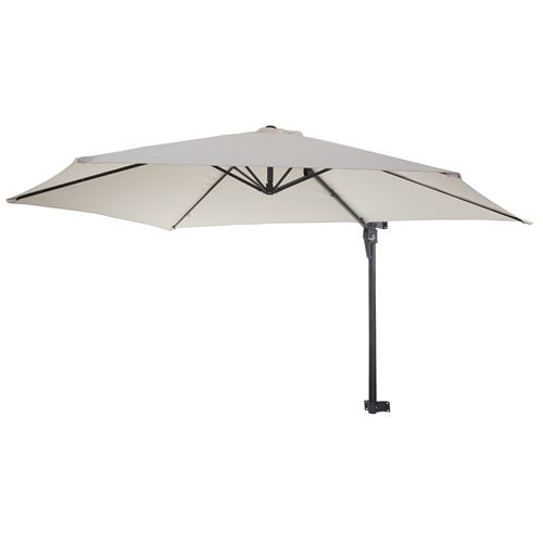 Parasol De Mur Casoria Parasol Deporte Pour Balcon Ou Terrasse 3m Inclinable Creme Mobilier De Jardin Achat Prix Fnac