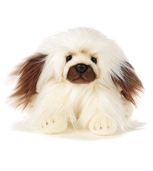 Peluche chien Pékinois 30 cm