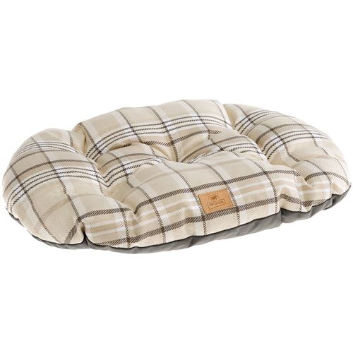 Comparer les prix de Ferplast Coussin rembourré pour chiens et chats SCOTT 65/6, double-face, écossais, velours doux, lavable, Marron