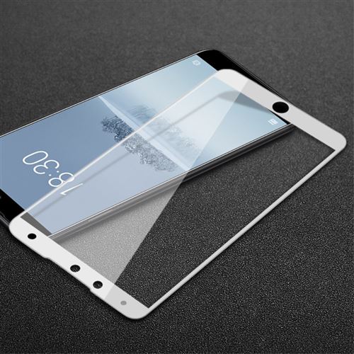 Coque en TPU couverture complète garde anti-explosion blanc pour votre Meizu 15 Plus