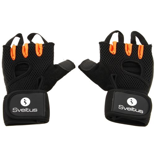 Sveltus gants de fitness avec poids noir taille M