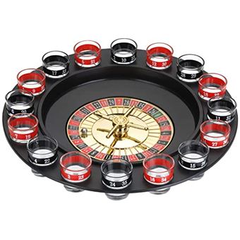 jeu de roulette à boire casino 16 verres shot - Coloris