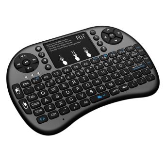 RII i8 + 2,4 G Mini sans fil clavier avec pavé tactile multi-touch de rétro-éclairage rétro-éclairé nous mise en poche pour Android TV Box HTPC PC Pad (RT-MWK08 +) - 1