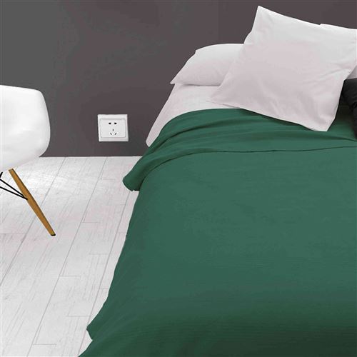 Jeté de lit Adèle vert 240x220 cm