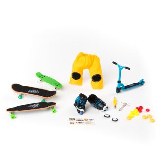 Grip & Tricks - Coffret 5 Produits - Finger Scooter - Mini Trottinette - Finger Mini Skates - Roller BMX - Dimensions: 25 X 20,5 X 5 Cm - Billes Et Accessoires - Achat & Prix