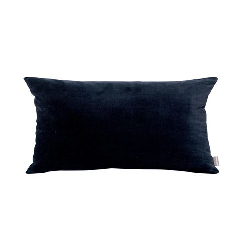 Coussin uni Elise cobalt 30 x 50 cm Vivaraise