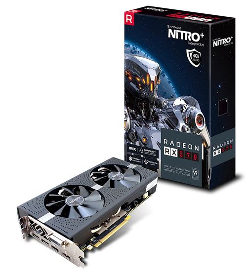 Sapphire Nitro+ Rx 570 Carte graphique Radeon Rx 570 4 Go