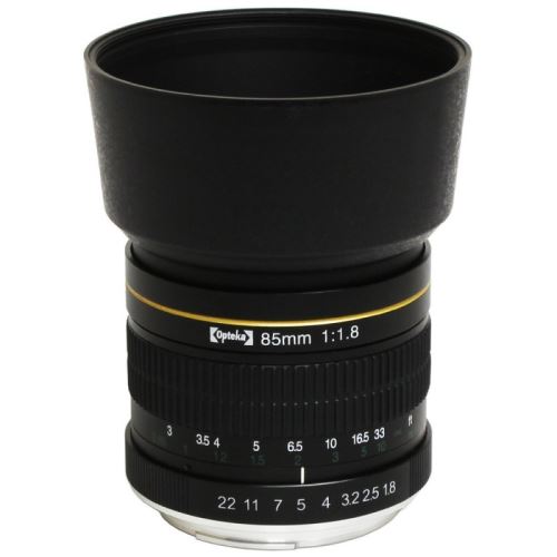 Téléobjectif Opteka 85mm f / 1.8 pour Canon DSLR