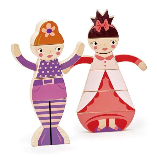Tender Leaf Toys poupées maison de poupée sirène et princesse bois