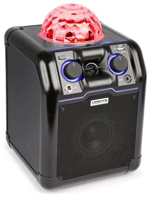 SBS50B Enceinte avec boule LED RGB, noire