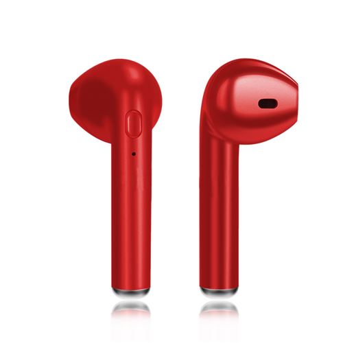 I7S TWS Mini Sans Fil BT Écouteurs Musique Sport Casque Intra-auriculaires Mains Rouge