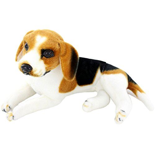 JESONN Realistic Stuffed Animals Dog Plush Toys Beagle12 or 30CM1PC