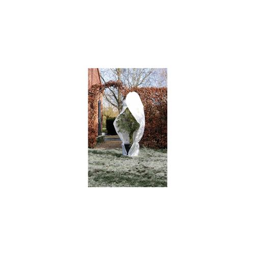 Nature Couverture d'hiver avec fermeture 70 g/m² Blanc 1,5x1,5x2 m