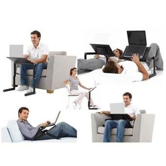 Table de lit pour ordinateur portable avec tablette - Support pliable pour  ordinateur portable - Plateau pour lit et canapé : : Informatique