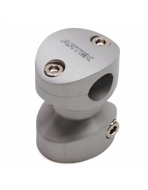 Potence scoot artek k1 pour piaggio 50 nrg, ntt alu argent