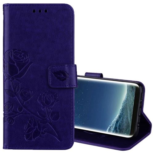 Galaxy S8 + / G955 Housse Etui Cuir PU Fleurs Relief Rose ALS52510