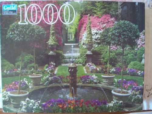 Guild 1000 Piece Jigsaw Puzzle Fountain And Garden In Bloom