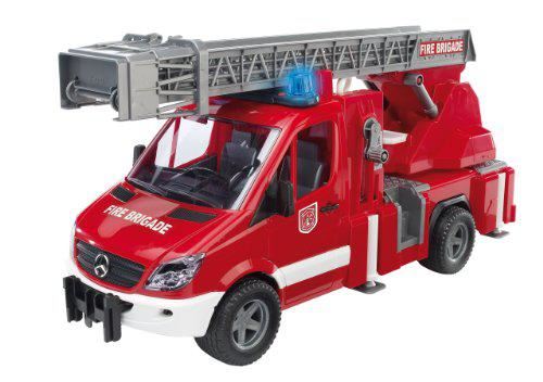 Bruder - Camion Pompier Mercedes - Citerne à Eau - Sons Et Lumières