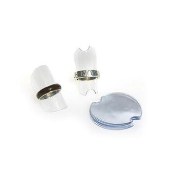 30 Rondelles Support A Bagues Bijoux Caoutchouc Transparent 4x4