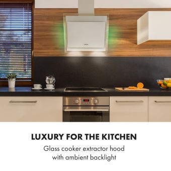 200 Sur Klarstein Mirage Hotte Murale Aspirante 60cm 550 M H Eclairage Led Classe A Design Verre Hotte Decorative Murale Achat Prix Fnac