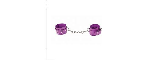 Menottes en cuir de Ouch ! (Couleur : VIOLET)