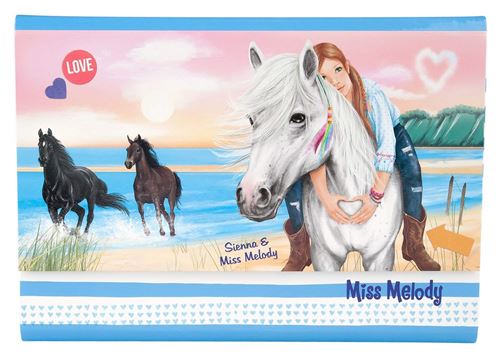 Miss Melody Papier à lettres dans Motif 2 Bleu, 6567