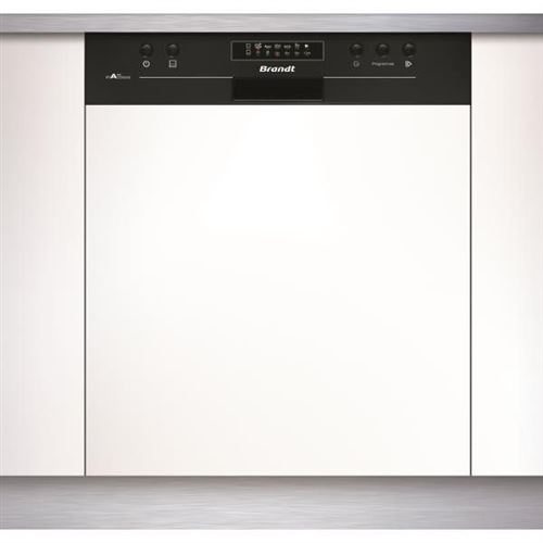 Brandt VH1704B - Lave-vaisselle - intégrable - largeur : 59.8 cm - profondeur : 57 cm - hauteur : 81.5 cm - noir