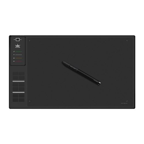 Huion® Giano WH1409 Tablette graphique sans fil avec 5080 LPI, 2048 niveaux de Sensibilité de Pression, 12 touches de raccourci, 8 Go stockage inséré