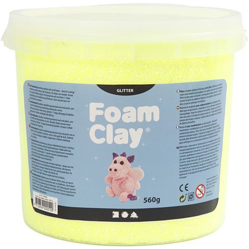 Foam Clay Foam Clay jaune pailleté 560 grammes