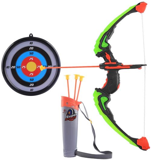 vidaXL Ensemble de tir à l'arc et de flèches avec cible pour enfants