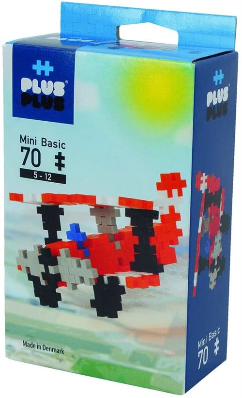 Plus-Plus - Basic Avion Robot Boîte de 70 Pièces Jeux de Construction, PP3766