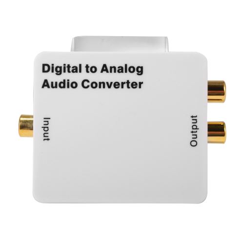 Convertisseur Numérique-Analogique Audio Adaptateur avec Câble Audio  Optique | DAC Toslink Coaxial Optique vers RCA L/R Audio St