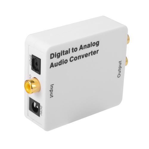 Convertisseur Audio RCA L/R DAC Numérique Vers Analogique Adaptateur Toslink  SPDIF Coaxial Optique XCSOURCE - Accessoire TV vidéo